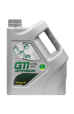 Жидкость охлаждающая низкозамерзающая Antifreeze Vitex Ultra G11-40 Green 3 кг V104503 VITEX