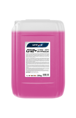 Жидкость охлаждающая низкозамерзающая Antifreeze Vitex Ultra G12+ 40 20 кг v106206 VITEX