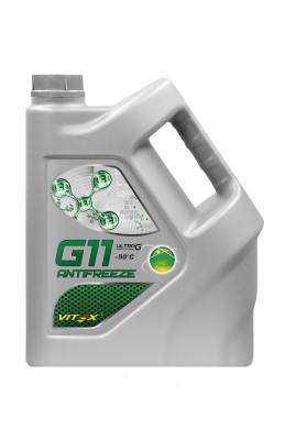 Жидкость охлаждающая низкозамерзающая Antifreeze Vitex Ultra G11-50 Green 5 кг V107104 VITEX