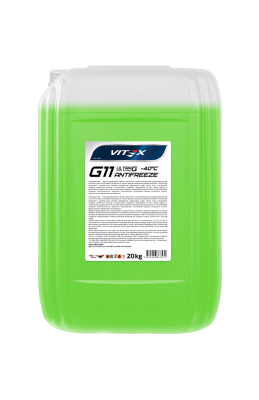 Жидкость охлаждающая низкозамерзающая Antifreeze Vitex Ultra G11-К Green 20 кг v122906 VITEX