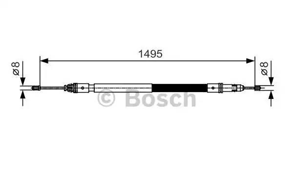 Тормозной трос 1987482118 1 987 482 118 BOSCH