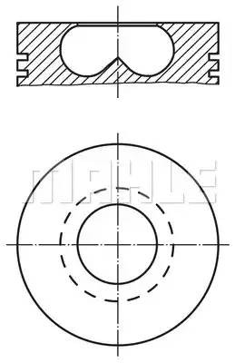 Поршень 015 68 02 MAHLE KNECHT