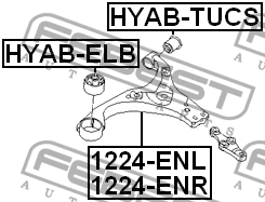 Рычаг подвески 1224-ENR 1224-ENR FEBEST