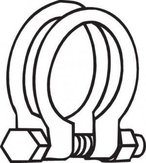 Хомут глушителя d=51,5 M8 (1шт.) BOSAL 250-451 BOSAL