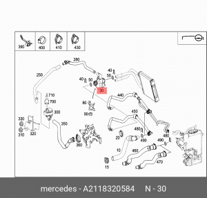 MERCEDES BENZ W211 E-KLASSE (2002-2009) A2118320584 MERCEDES BENZ