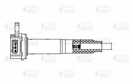 Катушка зажигания для а/м Subaru Outback (09-)/Legacy (09-) 2.5i SC 1913 SC1913 START VOLT