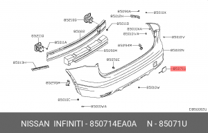 NISSAN QASHQAI (J11) (2013>) 85071-4EA0A NISSAN