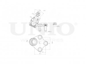 Опора шаровая передняя нижняя левая SSP-20084 UNIO