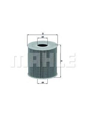 Фильтр масляный OX339/2D OX339/2D MAHLE KNECHT