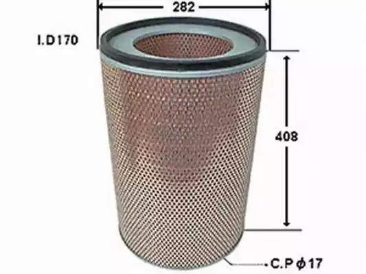 фильтр воздушный!\ Mitsubishi Fuso 6D24T MP17 96-00, 8DC9T MU55 85-91, Fuso Cran A366J JS ASAKASHI