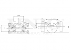Цилиндр тормозной колесный BRC-20513 UNIO