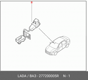 Датчик температуры воздуха ЛАДА Vesta,X-Ray салона АвтоВАЗ 277200005R LADA VAZ