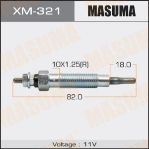 свеча накаливания! 11V\ Mitsubishi Galant 2.0TD 92-04/Pajero 2.5TD 90> XM-321 MASUMA
