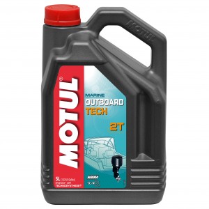 Масло моторное для 2-х тактных двигателей лодок MOTUL OUTBOARD Tech 2T п/синт.5л 101728 MOTUL