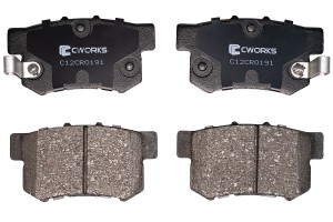 Замена на C12CR1033 Тормозные колодки задниe C12CR0191 C12CR0191 CWORKS