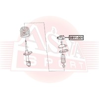 ОПОРА ПЕРЕДНЕГО АМОРТИЗАТОРА 0811-001 0811001 ASVA
