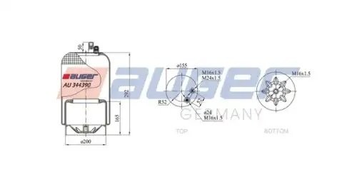 MERCEDES BENZ TRUCK ACTROS с металлическим стаканом AU344390K02 AUGER