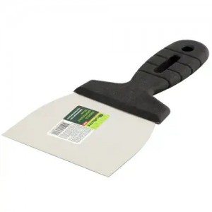 Шпатель 100мм нержавеющая сталь пластиковая ручка СИБРТЕХ 85435 SIBRTEC