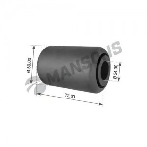 Сайлентблок BPW полурессоры (24х60х72) металл-резина-металл MANSONS 300.194 MANSONS