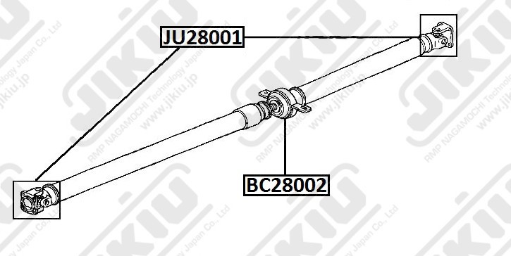 Подшипник подвесной HONDA HR-V 98-05 BC28002 BC28002 JIKIU