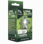 лампа! галоген H3 24V-70W LongLife (короб. 1шт.)\ MLH3LL24V CLEAR LIGHT
