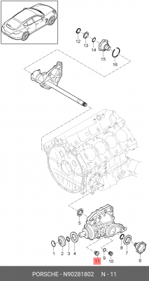 Пробка сливная VW AUDI SEAT SKODA поддона картера OE N 902 818 02 VAG