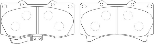 Колодки дисковые HUMMER H3 3.5L 05-, 5.3L 08- BP52498 BP52498 SB NAGAMOCHI