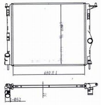 радиатор системы охлаждения!\ Dacia Logan/Sandero 1.4-1.6i 08> 8200735038 RENAULT