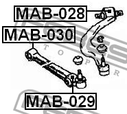 Сайлентблок MAB-029 MAB-029 FEBEST