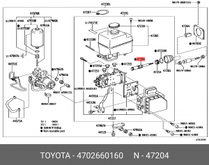 ШТОК 47026-60160 47026-60160 TOYOTA