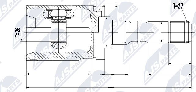 ШРУС NPWBM010 NPWBM010 NTY