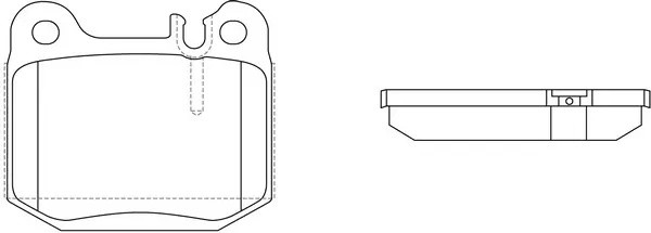 Колодки тормозные дисковые MB W163/55AMG 3.5-5.5/4.0CDi 98 BP31203W BP31203W SB NAGAMOCHI