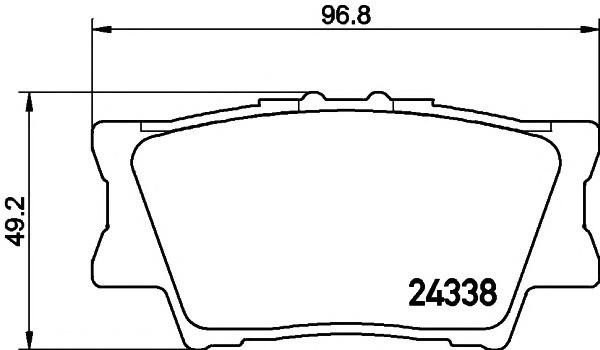 Колодки тормозные дисковые задние TOYOTA CAMRY 06-11 D2269H D2269H MK KASHIYAMA
