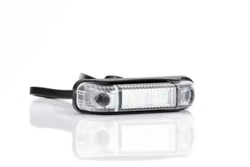 фонарь габаритный! белый LED, 80х18 с проводом 0,5м\ Universal FT013BLED FRISTOM