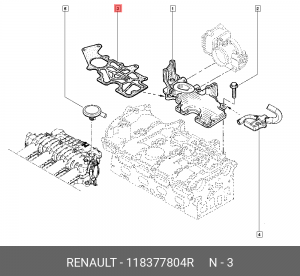 Прокладка RENAULT 118377804R 118377804R RENAULT