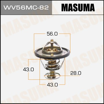 термостат!\ Mitsubishi Carisma/Colt/Galant 1.3-2.5i 92> WV56MC82 MASUMA