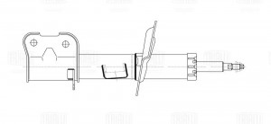 Амортизатор для а/м Hyundai Santa Fe 09-/Kia Sorento 09- рестайл. стойка перед.  AG08312 TRIALLI