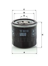 Фильтр масляный W6018 W6018 MANN FILTER