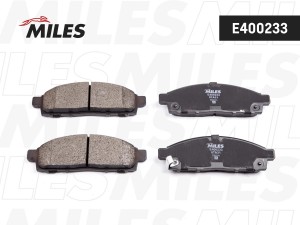 Колодки тормозные передние (без датчика) (Смесь Low-Metallic) (MITSUBISHI PAJERO E400233 MILES