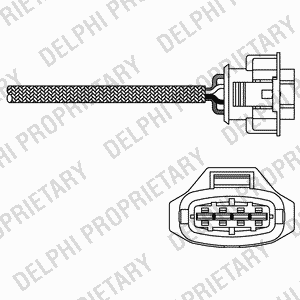 лямбда-зонд!\ Opel Omega B 2.2 16V 99-03 ES2028112B1 DELPHI