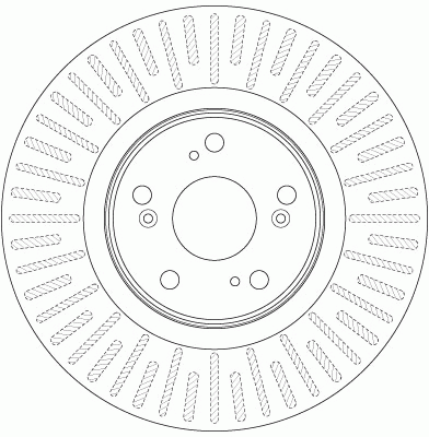 Диск тормозной передний HONDA ACCORD VIII 320мм DF6437 DF6437 TRW