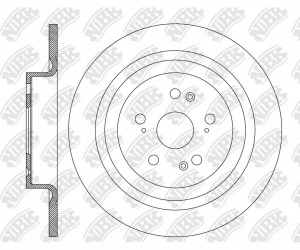 Диск тормозной HAVAL Dagou (23-),Dargo (22-),Shenshou (21-) задний (перфорирован RN2585DSET NIBK