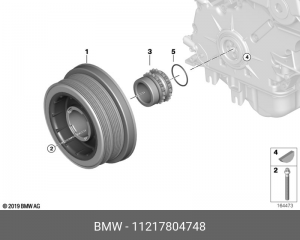 кольцо уплотнительное! 39.4x2.2\ BMW X5 E70 07-13 11 21 7 804 748 BMW