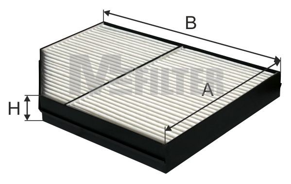 фильтр воздушный салона! 231x311x36\ MB ActrosII/Antos/Arocs K9138 MFILTER AUTOMOTIVE FILTERS