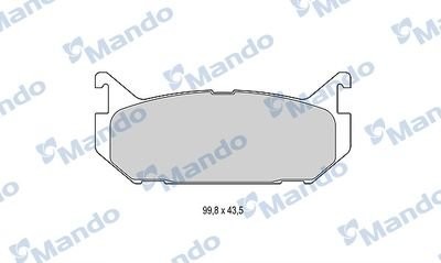 Колодки тормозные MAZDA 626 (92-97),Xedos 6,MX-6 FORD Probe задние (4шт.) MANDO MBF015625 MANDO