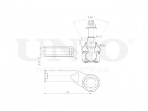 Наконечник рулевой правый SSP-10122 UNIO
