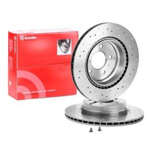 Диск тормозной BMW 3 (E90,E91,E92,E93) задний вентилируемый (1шт.) BREMBO 09.A270.1X BREMBO
