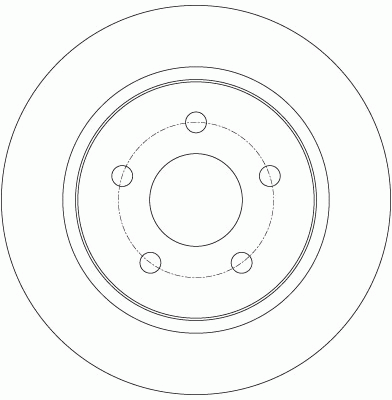 Диск тормозной задний FORD FOCUS III DF6139 DF6139 TRW