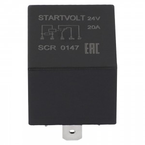 Реле 24V 20A 5 конт. для а/м Volvo/MAN/Scania/DAF/Mercedes-Benz (с резист.) (SCR SCR 0147 START VOLT