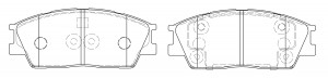 Колодки тормозные BP11021 BP11021 SB NAGAMOCHI